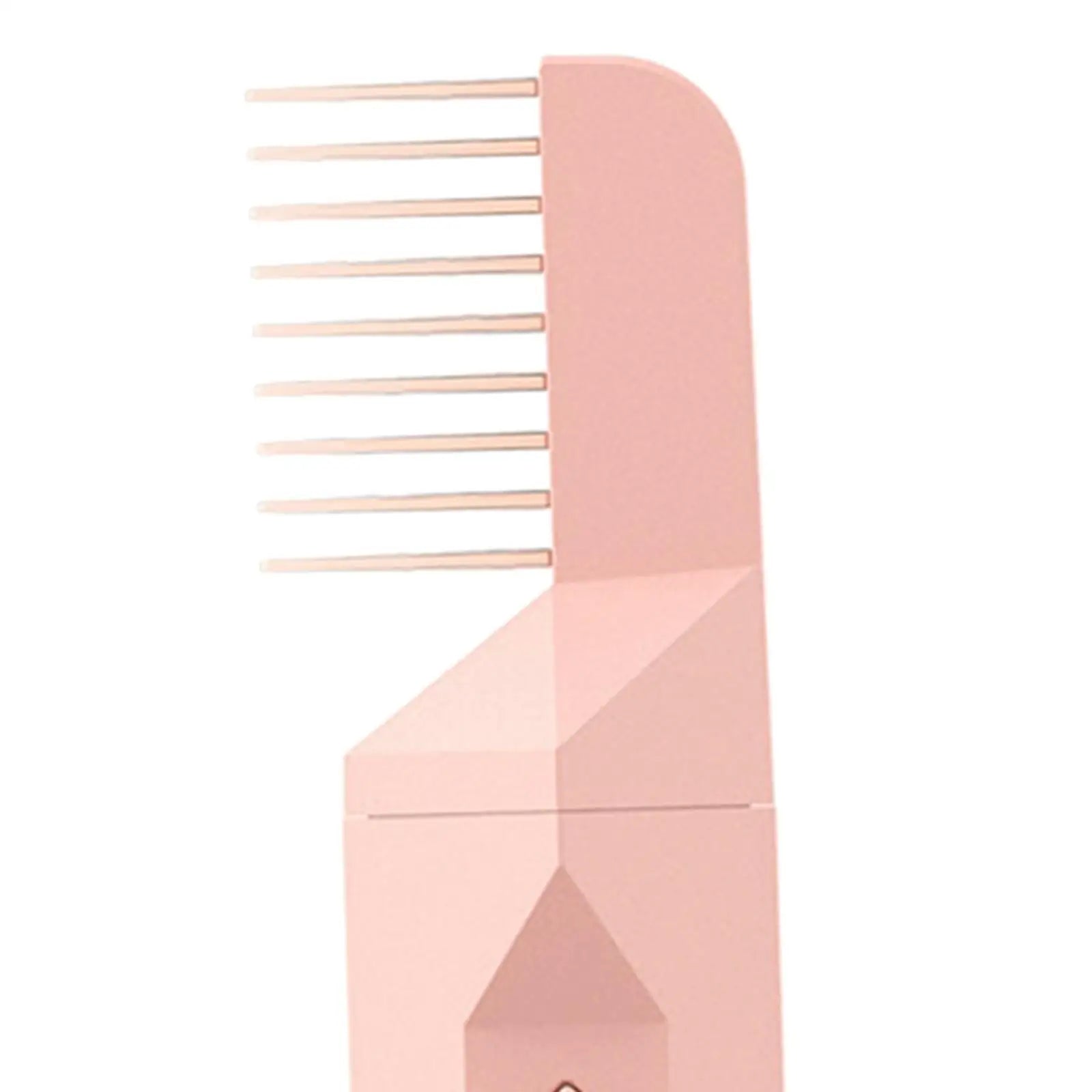 Rose pink electric hair comb designed for Bakhoor burning with USB rechargeable feature.